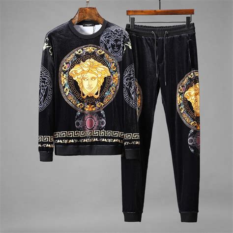 used versace mens clothing|men's Versace jogging suit.